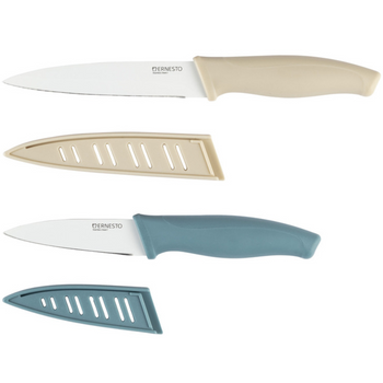 ERNESTO ZESTAW DWÓCH NOŻY BEŻOWY NIEBIESKI [20692]