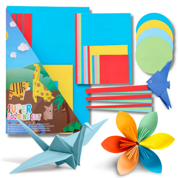 Papier do origami mix kształtów 140 szt. [8075]