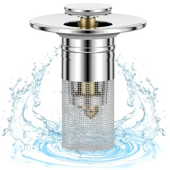 KOSZYK SITKO DO ZLEWU SREBRNE FILTR ODPŁYWOWY [34557]