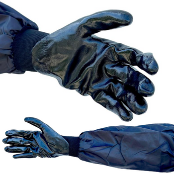 RĘKAWICE Z RĘKAWEM C&C NITRYLOWE ONE SIZE [7959]