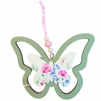 ZAWIESZKA WIELKANOCNA MOTYLEK ZIELONY [28622]