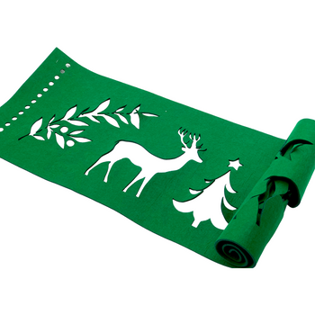 BIEŻNIK ŚWIĄTECZNY ZIELONY XFM534-9 [5931]