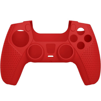 Silikonowy pokrowiec na pada Battletron PS5 CZERWONY [7910]