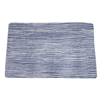 PODKŁADKA NA STÓŁ 30X43 CM NIEBIESKA W BIAŁE PASKI - [29922]