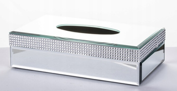 LUSTRZANY POJEMNIK NA CHUSTECZKI HIGIENICZNE 25X14X8CM [11899]