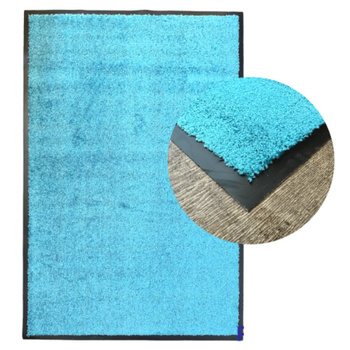 MATA WEJŚCIOWA WYCIERACZKA 80 X 120 CM JASNY NIEBIESKI [6913]