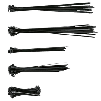 PARKSIDE PASKI OPASKI SAMOZACISKOWE ZESTAW 251 ELEMENTÓW TRYTYTKI CZARNE  - [20969]