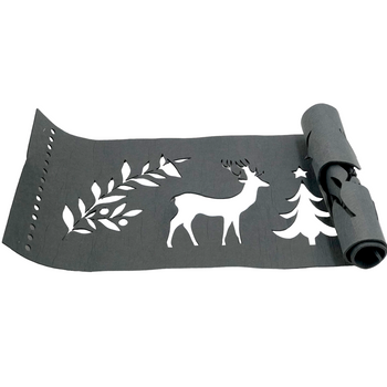 BIEŻNIK ŚWIĄTECZNY SZARY XFM534-10 [5929]