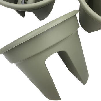 DONICA BALKONOWA NA BALUSTRADĘ 30CM OKRĄGŁA ZIELONA [24559]