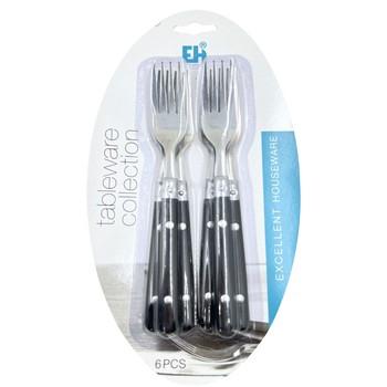 ZESTAW 6 WIDELCY Z CZARNĄ RĄCZKĄ -[26413]