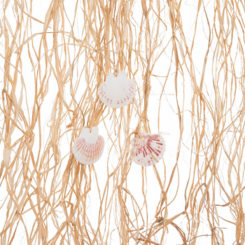 OZDOBA ŚCIENNA TRAWA MORSKA Z MUSZELKAMI [27163]
