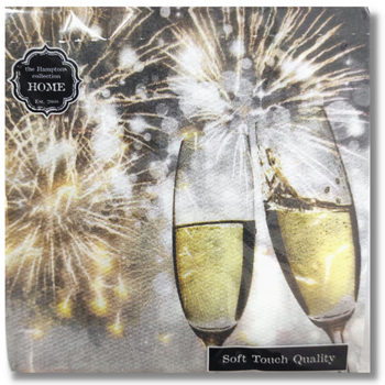 SERWETKI SYLWESTROWE 24X24 CM [8686]