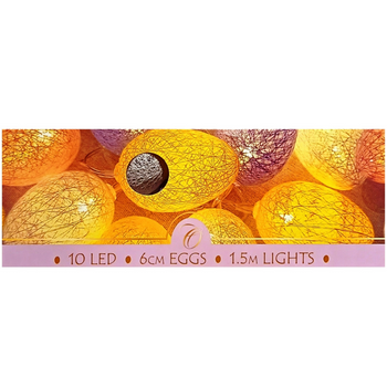 OŚWIETLENIE DEKORACJA SZNUR JAJEK 10LED KOLOROWE [28592]