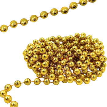 KORALIKI ŁAŃCUCH 270CM ZŁOTE [16456]