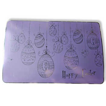 PODKŁADKA NA STÓŁ FIOLETOWA Z PISANKAMI [28564]