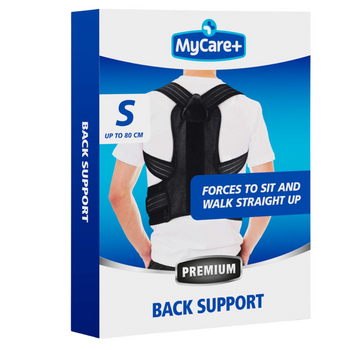 PAS PODTRZYMUJĄCY PLECY MYCARE+ CZARNY S up 80cm PREMIUM pajączek [35113]