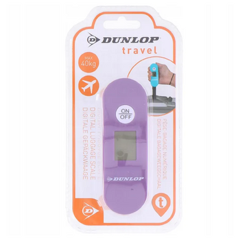CYFROWA WAGA DO BAGAŻU MAX 40KG FIOLETOWA DUNLOP [5568]