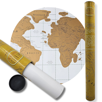 ZDRAPKA MAPA ŚWIATA W TUBIE [23328]