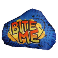 ZABAWKA PISZCZĄCA DLA PSA PODUSZKA MIĘKKA TMC NIEBIESKA BITE ME [14442]