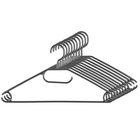 LIVARNO ZESTAW PLASTIKOWYCH WIESZAKÓW 10 SZTUK CZARNE [20701]