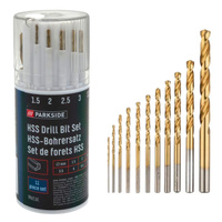 ZESTAW WIERTEŁ HSS DO METALU PARKSIDE 11SZT [4390]