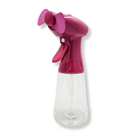 BUTELKA Z WIATRAKIEM - WENTYLATOR NATRYSKOWY RÓŻOWY [28969]