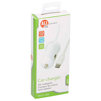 ŁADOWARKA SAMOCHODOWA USB 12-24V 1.2M BIAŁA [31997]