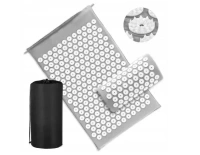 MATA DO MASAŻU Z PODUSZKĄ SZARA [2210]