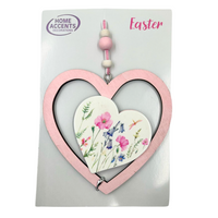 ZAWIESZKA WIELKANOCNA SERCE RÓŻOWE [28621]