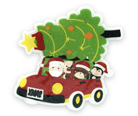 OZDOBY ŚWIĄTECZNE NA OKNO SAMOCHÓD MIKOŁAJA XST510-12 [4960]