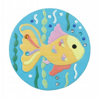 DEKORACJA BETONOWA OKRĄGŁA RYBKA - [25209]