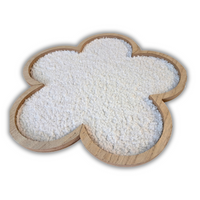 TACA DEKORACYJNA BIAŁY KWIATEK - [29626]