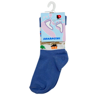 SKARPETKI DZIECIĘCE JEANSOWO-BIAŁE Z MYSZKĄ 15-16 DEPOL [5248]