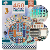 NAKLEJKI 450EL CIEMNY MORSKI [8196]