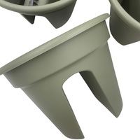 DONICA BALKONOWA NA BALUSTRADĘ 30CM OKRĄGŁA ZIELONA [24559]