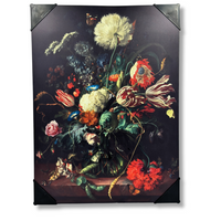 OBRAZ METALOWY WAZON KWIATÓW 55X40CM [8609]