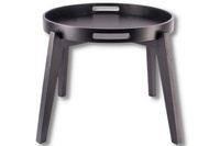 STOLIK KAWOWY Z TACĄ CZARNY GUSTA 39X34,5CM [6941]