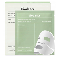 BIODANCE REFRESHING SEA KELP REAL DEEP MASK ZIELONA ZESTAW 4 SZT [35914(1)]